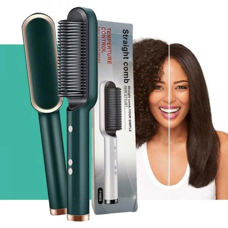 Electric 2-in-1 Hair Straightener Comb