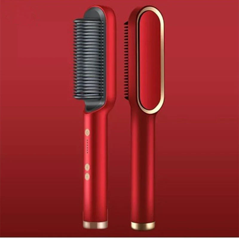 Electric 2-in-1 Hair Straightener Comb